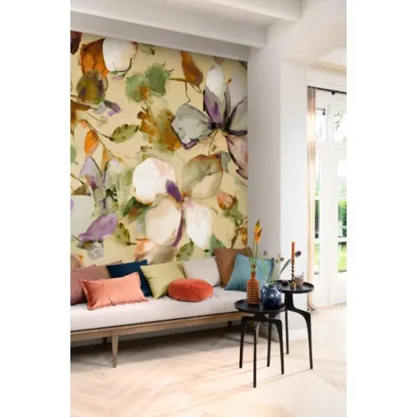 Mural 367546, kolekcija Florentine, ljubičasta i višebojna, cvetni dezen
