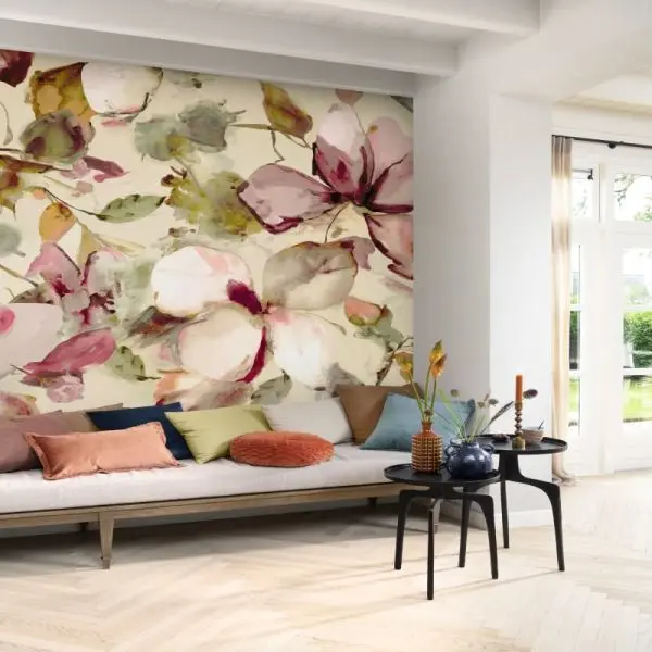 Mural 367577, kolekcija Florentine, roze i višebojna, cvetni dezen