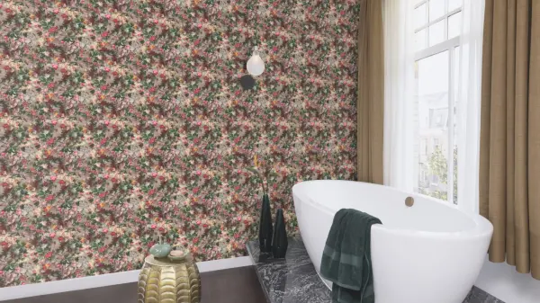 Rasch tapeta 229929, kolekcija Paper Selection, cvetni dezen