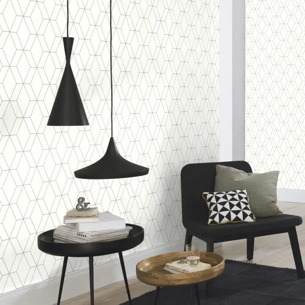 Rasch tapeta 278613, kolekcija Paper Selection, geometrijski dezen