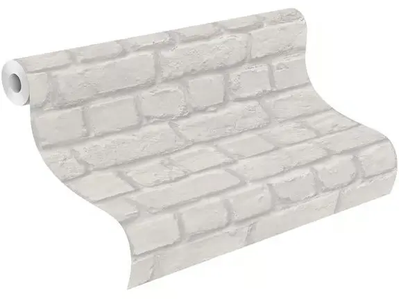 Rasch tapeta 438680, izgled cigle, kamena i drveta