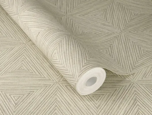 Rasch tapeta 571257, kolekcija Back to Nature, bež i siva, geometrijski dezen
